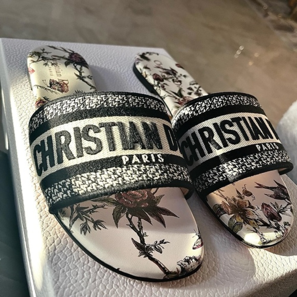 Dior Dway Slides Limited Edition Jardin Botanique